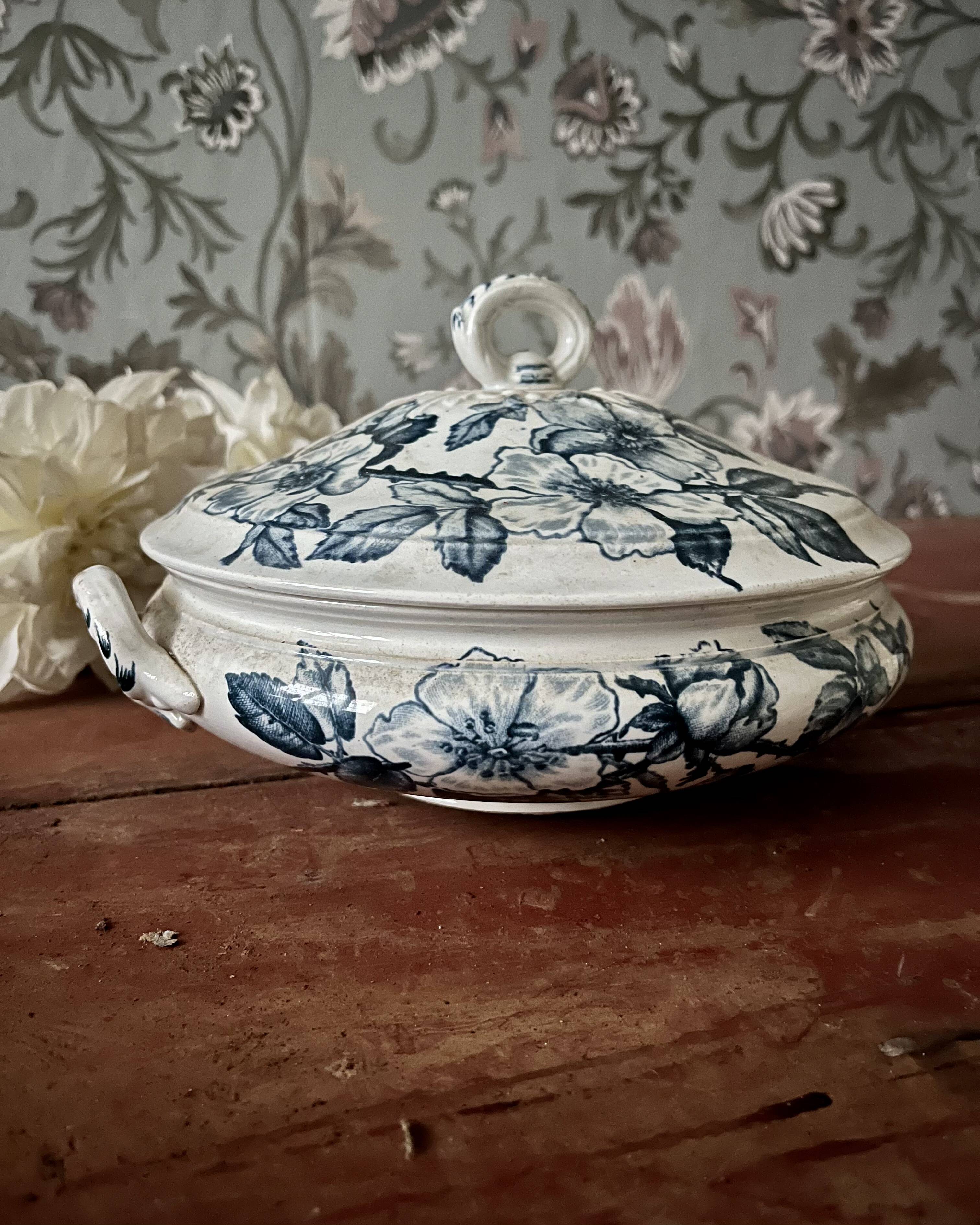 Antique ironstone soup tureen