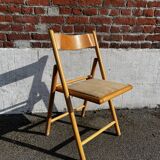 Set of 2 vintage wooden folding chairs (Habitat)