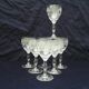 Crystal wine glasses Baccarat frieze knots ribbons