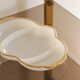 Pair of opaline serving dishes, USA, King Fire, 50s-60s