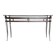 Console avec plateau en verre des années 1980