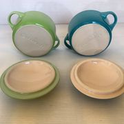 Four mini cocotte ramekins Le Creuset