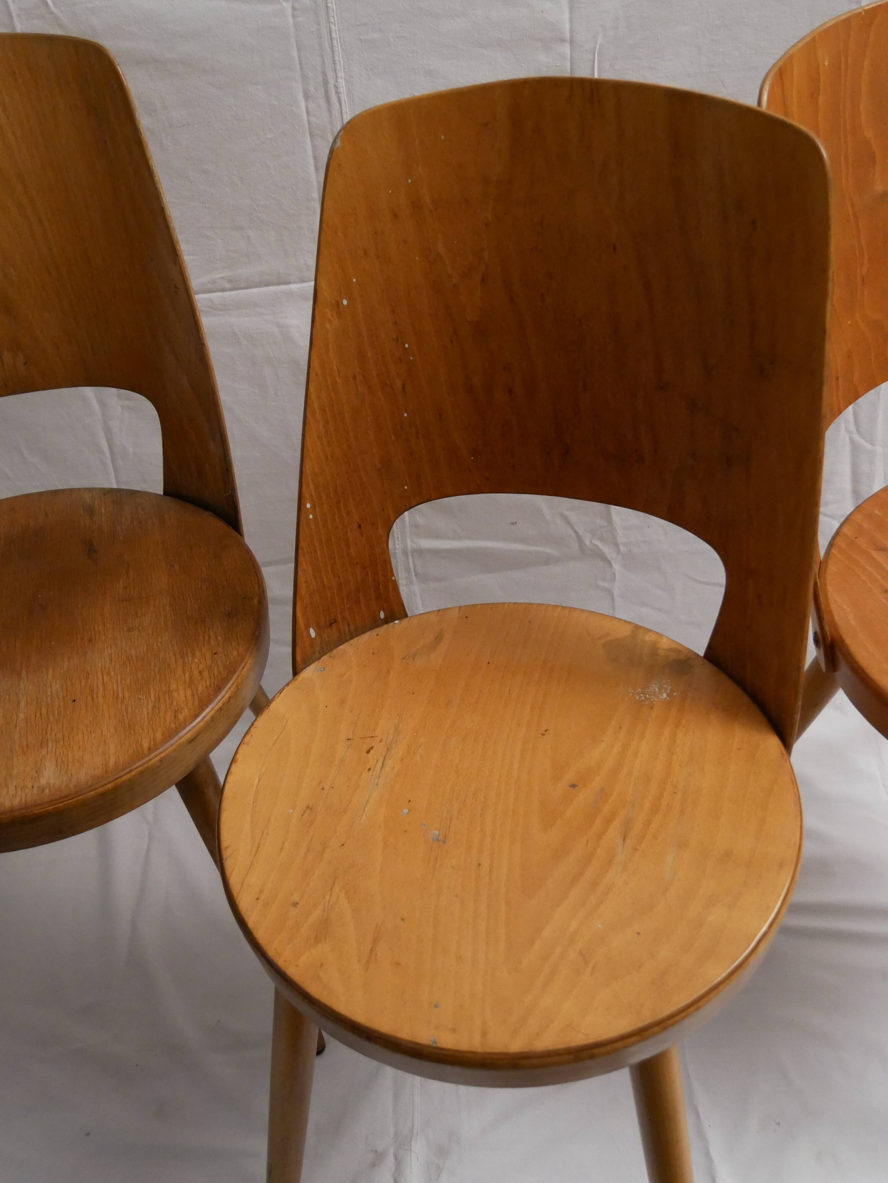 Set of 4 Mondor Baumann chairs