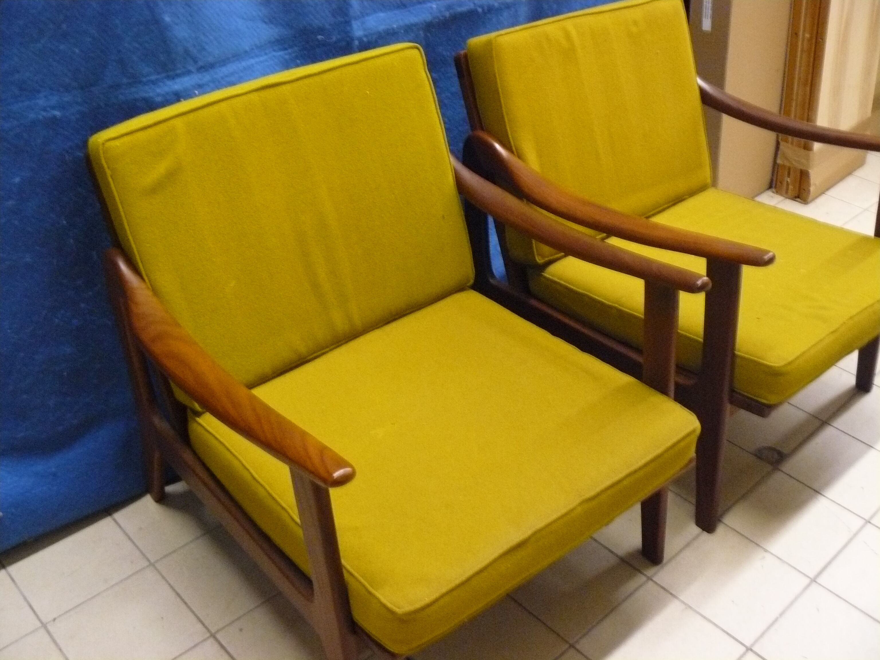 Paire de fauteuils style scandinave des années 60