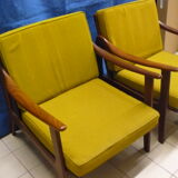 Pair of chairs Scandinavian style of the 1960s