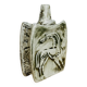 Ceramic vase with horses, vintage