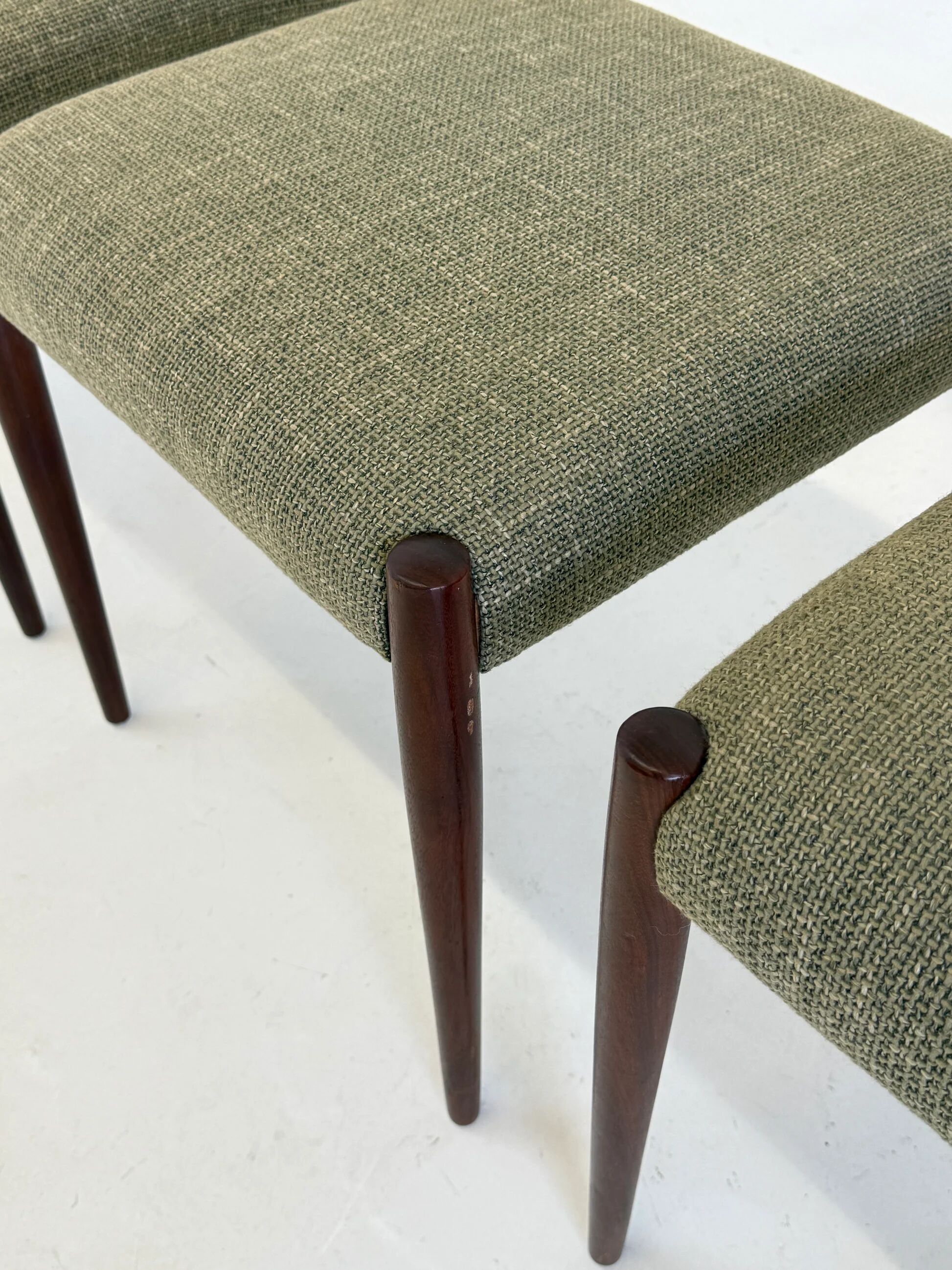 Set of 4 Lübke dining chairs with rosewood