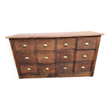 Wooden trade furniture 12 drawers hardware