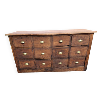 Wooden trade furniture 12 drawers hardware