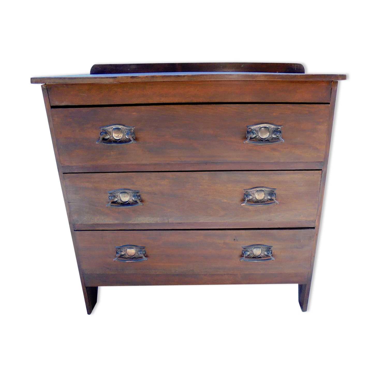 Wood grey tray dresser