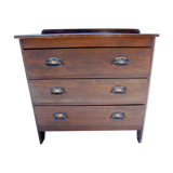 Wood grey tray dresser