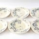 Series of 6 flat plates iron earth