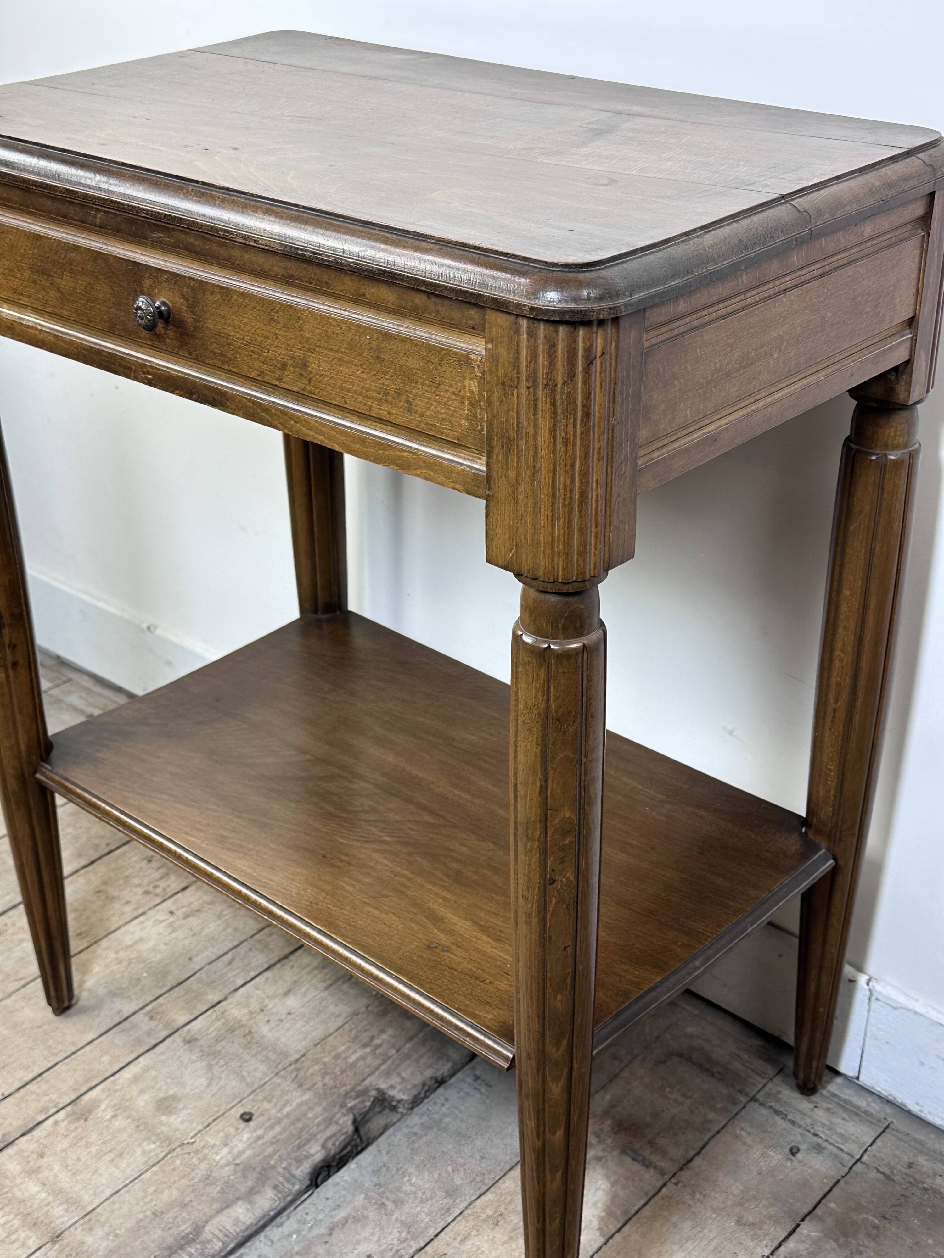 1940s Oak Side Table
