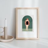 The opening, art print 13x18 cm, numbered and signed, green version