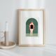 The opening, art print 13x18 cm, numbered and signed, green version