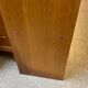 Bibus 1960s bookcase light oak with sliding glass