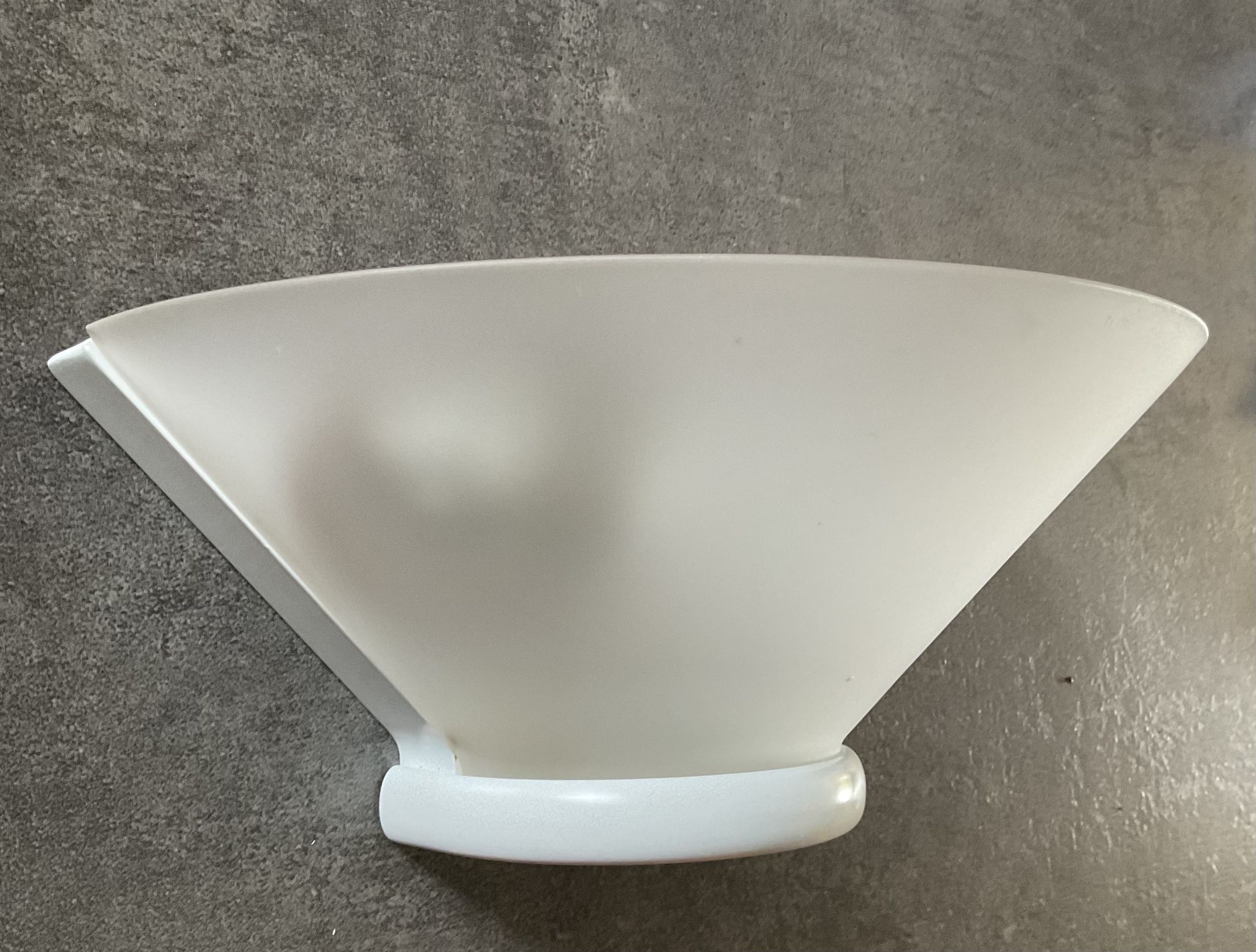 Ghiplen Ghidini wall lamp from the 70s in frosted glass and metal