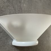 Ghiplen Ghidini wall lamp from the 70s in frosted glass and metal