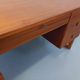 Double-sided executive desk sled legs vintage Scandinavian style in teak from the 60s
