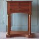Bedside table or console in Empire style, drawer unit, end table.
