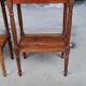 Pair of bedside tables in walnut 19th