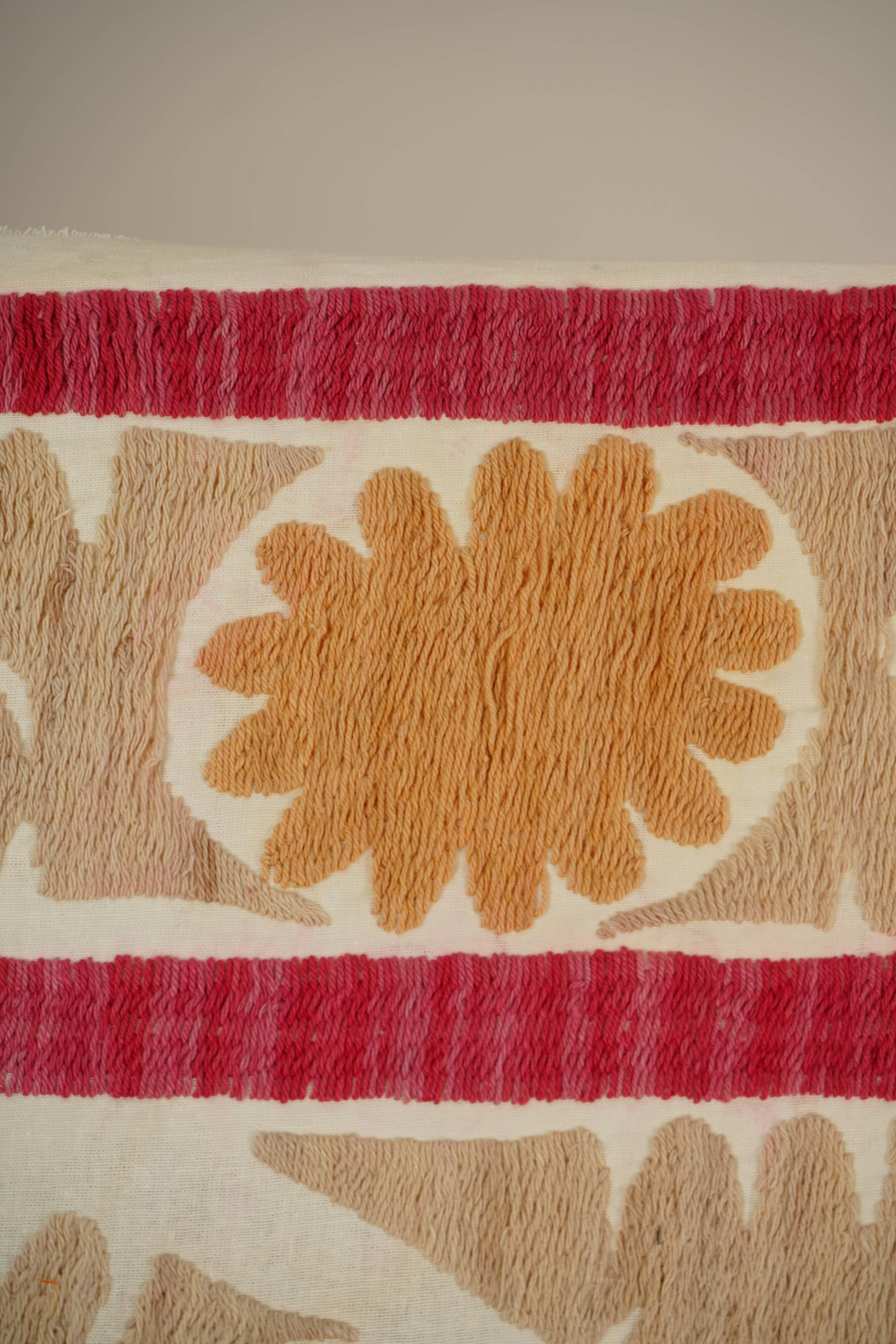 Vintage Turkish hand-knotted rug 125x129 cm