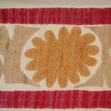 Vintage Turkish hand-knotted rug 125x129 cm