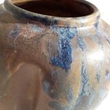 Signed stoneware ball vase
