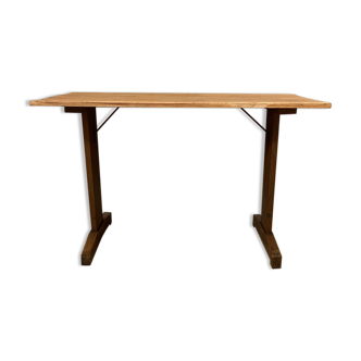 Table bistrot des années 40 en chêne