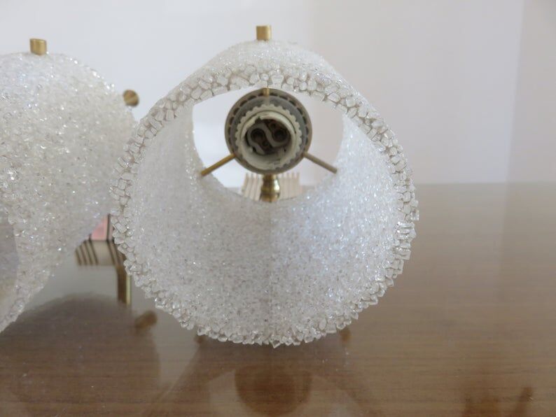 Paire d'applique en perspex années 50 60