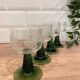 Set of 4 glasses of white wine from Alsace
