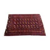 Antique turkmen tekke rug, 144x97 cm turkoman bokhara red black beige