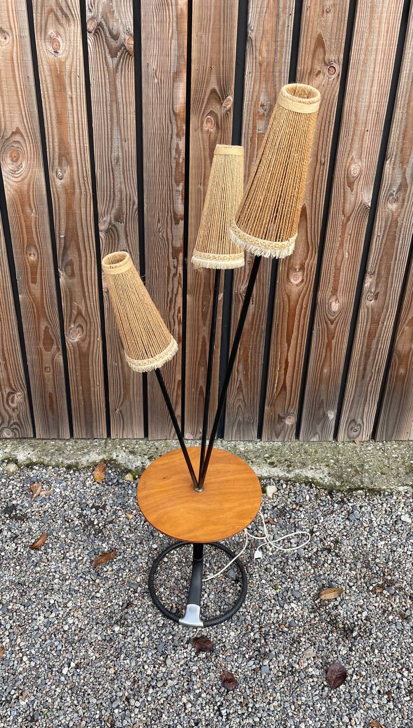 Lampadaire à 3 feux, France 1960-70