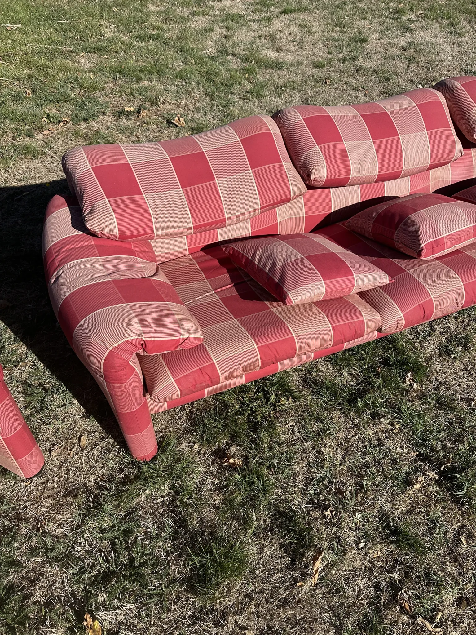 3-seater sofa and 2 armchairs Cassina Maralunga by Vico Magistretti