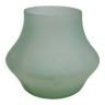 Vase ancien en pâte de verre- vert d'eau