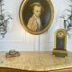 Oil on canvas oval late eighteenth portrait from château de Brialy