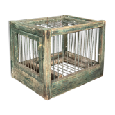 Cage à oiseaux en bois et acier