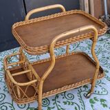 Bamboo serving cart