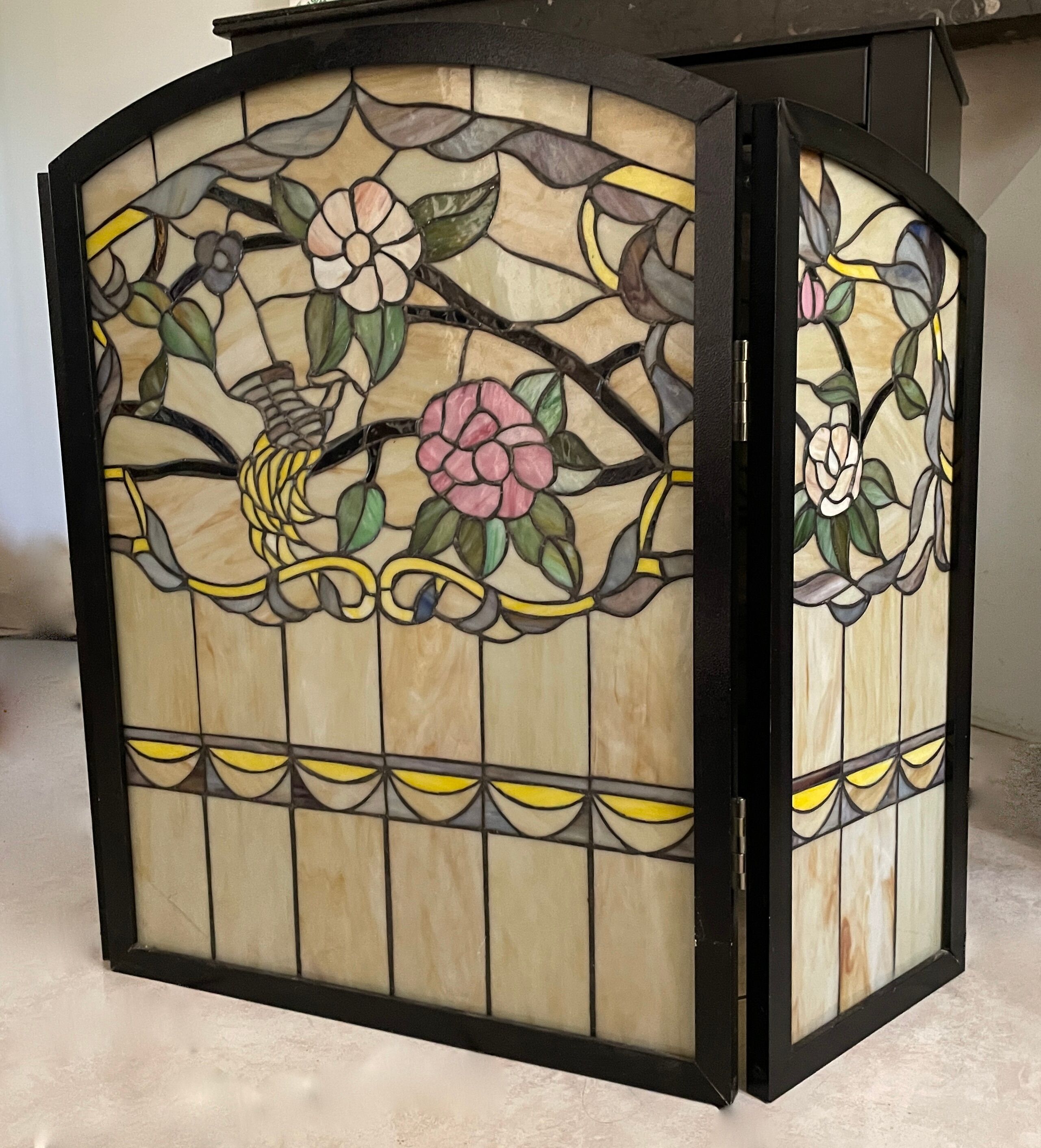 Tiffany-style stained glass firewall