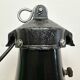 Industrial Black Enamel Bauhaus Pendant Lamp, 1930s