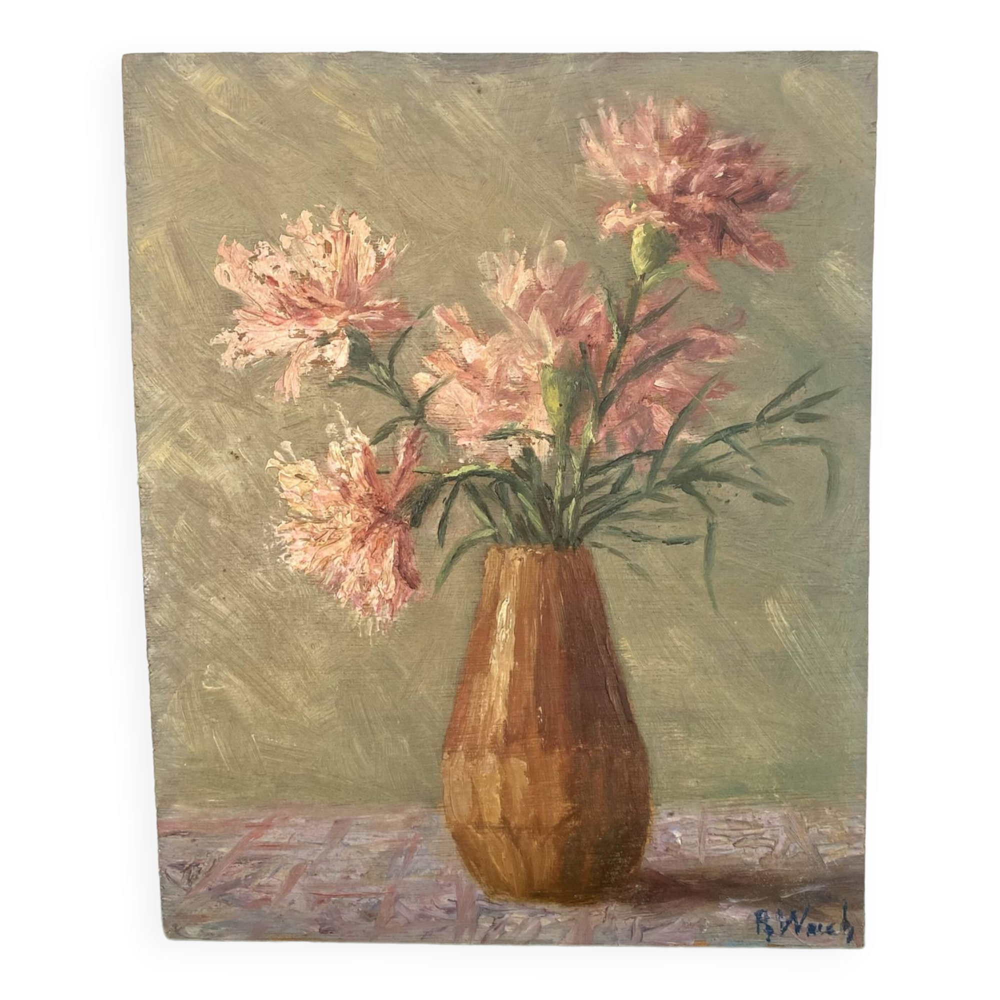 Oil on wood, early 20th century