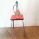 Pink formica tab from the 1950s