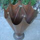 Old copper umbrella holder