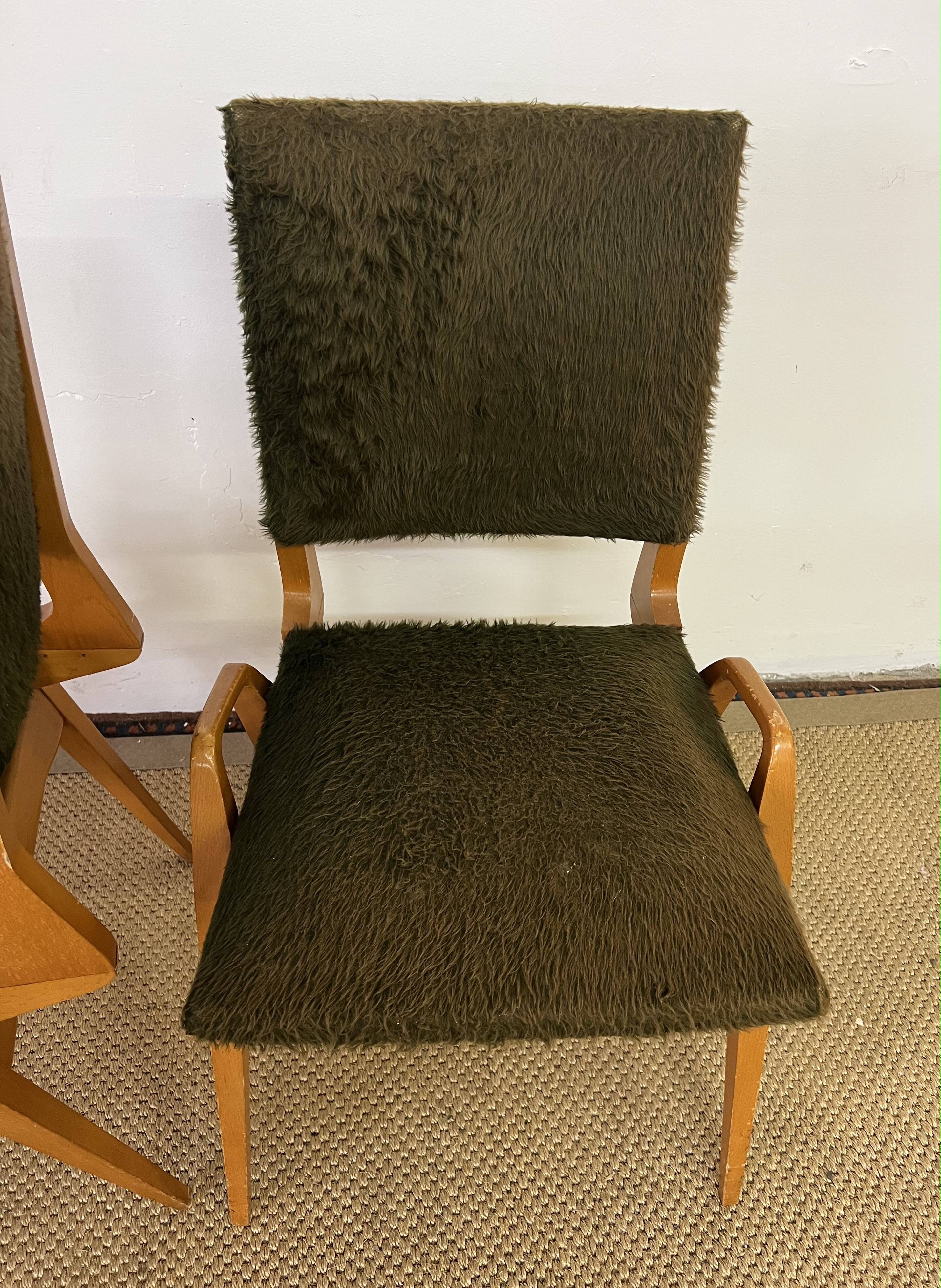 Paire de chaises vintage Maurice Pré des années 50