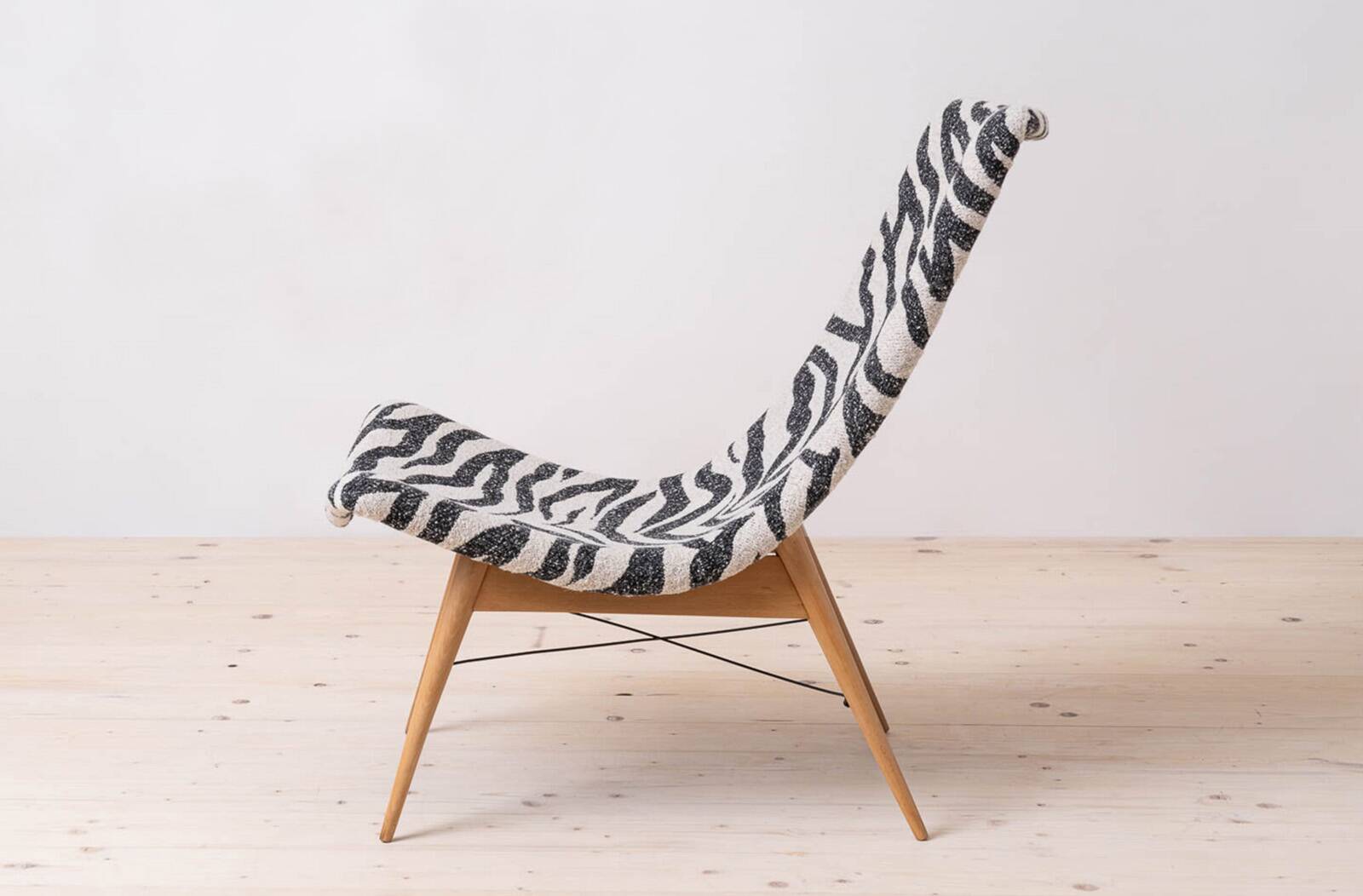 Lounge Chair by Miroslav Navratil, 1959, Reupholstered in Kvadrat Fabric