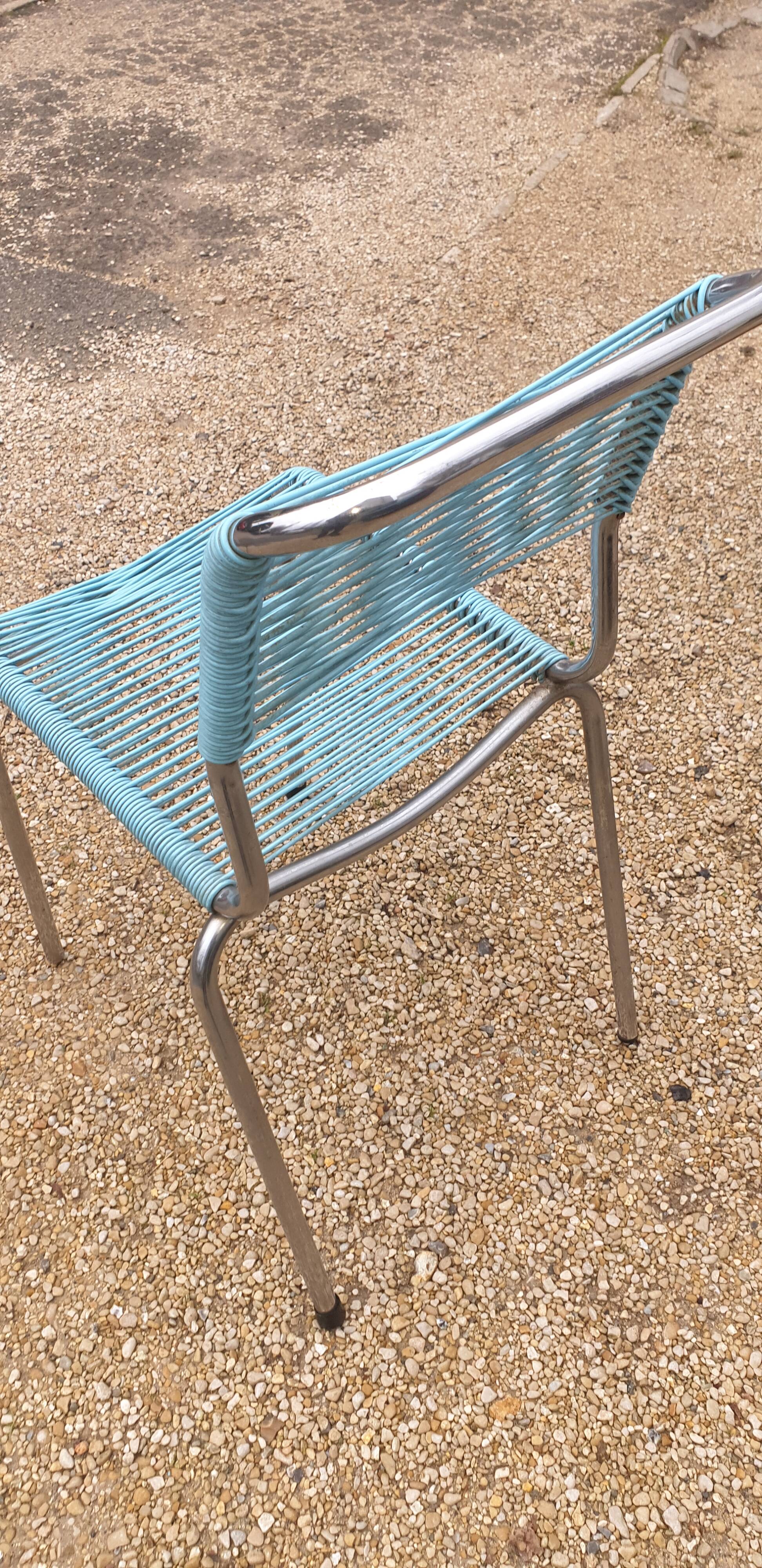 Scoubidou chair seventies