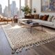 Traditional handmade natural wool rug 2/3 m