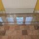 Tempered glass coffee table, Roche Bobois