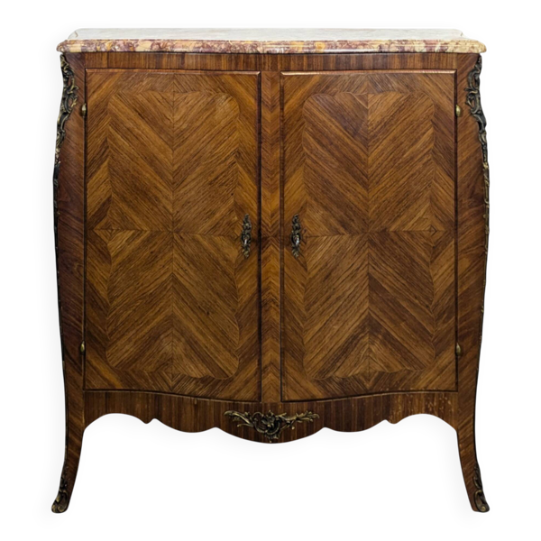 Buffet de style Louis XV en marqueterie
