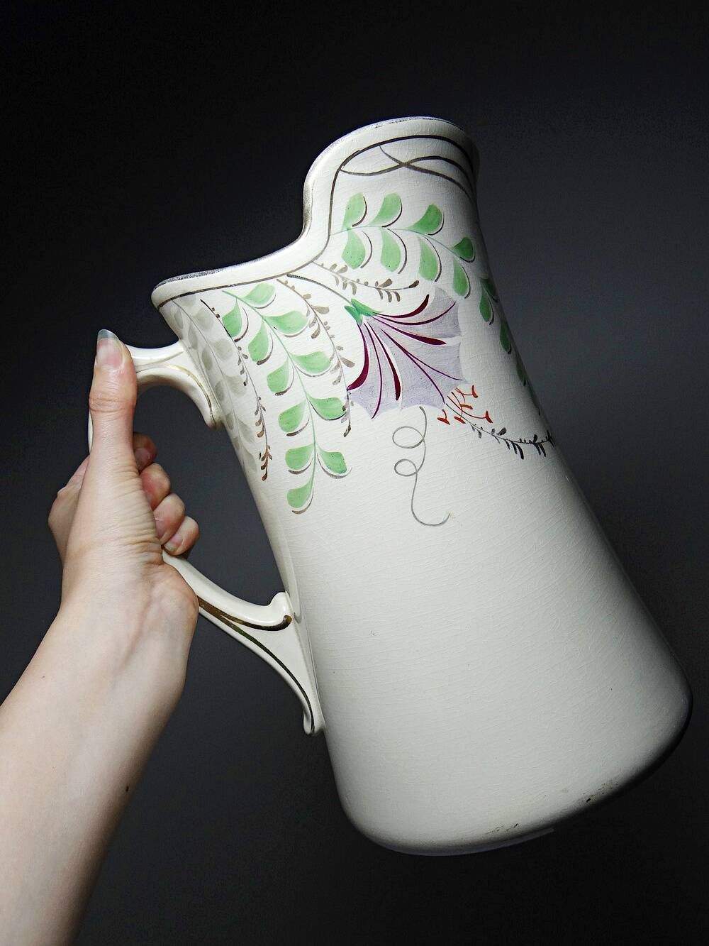 Large old earthenware toilet jug from Hamage Moulin des Loups